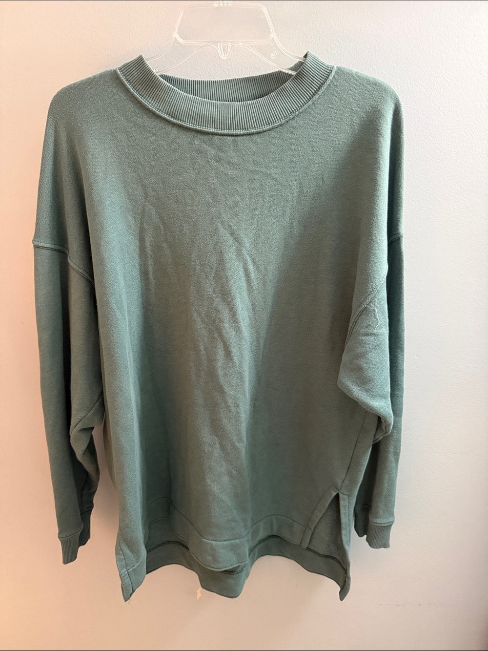 American Eagle Outfitters Dusty Sage Green Crew Sweatshirt